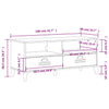 Gecheer TV Stand Unit TV Console Table Cabinet Entertainment Media Console W2G2