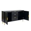 Dusk Evie Black & Gold Effect Sideboard with Drawers RRP £599