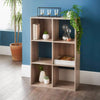 6 Cube Wooden Bookcase Shelving Storage Display Shelves Wood Unit Free Standing