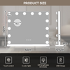 LED Hollywood Makeup Mirror Large Vanity Light Mirror with 14 Dimmable LED Bulbs