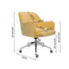 Lounge Office Chair Upholstered Accent Tub Armchair Swivel Computer Desk Chair