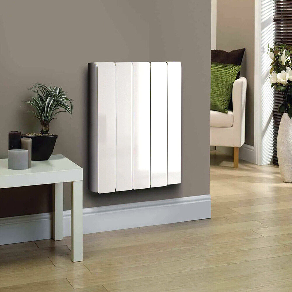 Electric Panel Heater Aluminum Radiator Wall Mounted Bedroom Heating Smart Timer