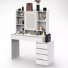 Dressing Table With 6 Drawers LED Mirror Set Makeup Desk Vanity Table Bedroom