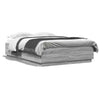 Lechnical Bed Frame with Grey Sonoma 140x200 Engineered Wood,Bed L4T9