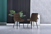 Dining Chairs Velvet Set Padded Seat Metal Leg Kitchen Chair Home Office