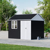 10ft x 8ft Metal Garden Shed Outdoor Bike Tool Storage House Dual Doors Lock UK