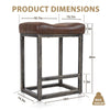 Ralex-chair Bar Stools Set of 2, Saddle Stools, Kitchen Stools with PU Leather