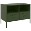 TV Cabinets 2 pcs Olive Green 68x39x50.5 Cold-rolled Steel S7V7