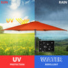 2.7 M Outdoor Patio Umbrella Garden Parasol with Crank Handle &Tilt Adjustment