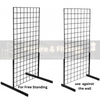 Freestanding Black Grid Panels with Legs Extra Heavy Duty Grid Meshwall Panels