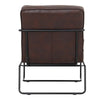 Brown Single PU Leather Sofa Chair Upholstered Lounge Leisure Accent Armchair UK
