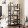Bookcase 5 Tiers Book Shelf Wooden Shelving Display Storage Rack for Living Room