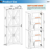 Kitchen Pantry Cabinet Tall 4 Door Adjustable Shelves Storage White Wood Unit