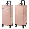 Large Vanity Makeup Beauty Cosmetic Case Trolley Nail Storage Box on Wheels