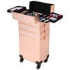 4 in 1 Large Makeup/Cosmetic/Hairdressing/Vanity/Beauty Storage Case Box Trolley