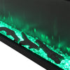 Large 100inch Electric Fireplace Freestand/Inset Fire LED Media 3 Side Panoramic