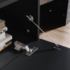 Modern High Gloss 140cm LED TV Stand Cabinet Unit Black Stroage Drawer Sideboard