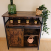 Vintage Industrial Sideboard Rustic Drinks Cabinet with Shelf Side Storage Unit