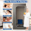 Portable Steam Sauna Home Full Body Sauna Box w/3L Steam Generator