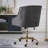 Adjustable Computer Desk Chair Tufted Back Swivel Armchair Home Office Executive