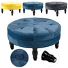 Round Large Coffee Table Low Tea Stand Side Stool Chair Padded Pouf Footstool UK
