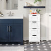 Bathroom Drawers | White 4 Drawer Storage Cabinet Cupboard Unit Free Standing