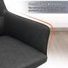 2x Faux Leather Dining Chairs Kitchen Dining Room Chairs Metal Legs Grey