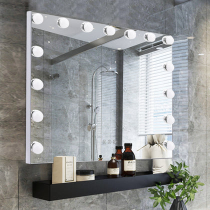 15 LED Hollywood Vanity Makeup Mirror Table Wall Lighted Mirror 58x45cm Light Up
