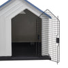 XL Plastic Dog Kennel Pet House Garden Indoor Outdoor Animal Shelter Bed+Door