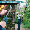 2 IN 1 Pole Chainsaw Cordless Long Reach Cutter Pruner Saw 2 Batteries & Charger