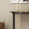 120 x 60 cm Electric Standing Desk Height Adjustable Stand Up Home Office Brown