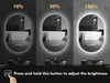 Illuminated Bathroom Mirror With LED Lights Bluetooth Demister Touch Sensor