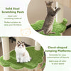 Wooden Cat Tree 139 cm Tall Cat Climbing Stand 5-Layer Cat Activity Center