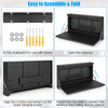 Wall-mounted Folding Workbench 2-in-1 Pegboard Tool Organizer Hanging Table