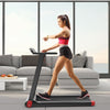 Foldable Electric Treadmill with APP Control & LED Display-Red