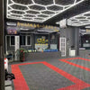 14 HEX LED Garage Light Shop Wall Honeycomb Lights with Frame Detailing Showroom