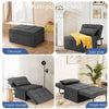 4-in-1 Convertible Sofa Bed Folding Ottoman Sleeper Space Saving Couch Lounger
