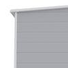 Grey Large Plastic Garden Shed Outdoor Storage Shed w/ Door and Window 181x183cm