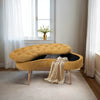 Window Seat Chenille Ottoman Storage Box Bed End Sofa Bench Buttoned Foolstool