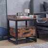 Night Stands with Drawer Bedside Cabinet Bedroom End Side Table Wooden Furniture