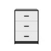 3 Drawer Wooden Bedroom Bedside Cabinet Furniture Storage Nightstand Side Table