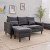 Luxury 3 Seater Corner Sofa Armchair Settee Couch with Footstool Living Room