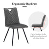 Dining Chairs 2 New Velvet / Faux Leather Seat Metal Legs Dining room Chair