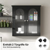 New Bathroom Cabinet With Shelf Wall Mounted For Bathroom Storage Black