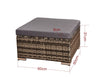 Corner Sofa L-Shaped Rattan Set 4 Seater Indoor/Outdoor Garden Furniture Patio