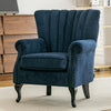 Chesterfield Chenille Wingback Tub Armchair Cuddle Chairs Cushioned Leisure Sofa