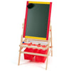 3 in 1 Kids Wooden Easel Chalkboard Whiteboard Paper Roll Drawing Writing