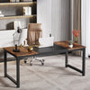 Tribesigns Computer Desk Office Work Desk, Industrial Design, Rustic Brown/Black
