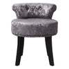 Contemporary Vanity Stool Fabric Velvet Dressing Table Upholstered Makeup Chair