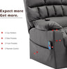 Electric Power Lift Recliner Chair,Massage Chair for Elderly with 2 Cup Holders